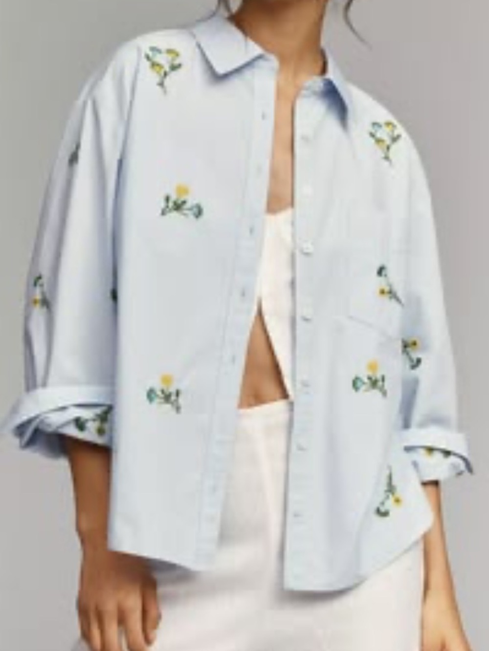 Maeve Embroidered shirt